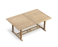 Dorchester Teak Extendable Outdoor Table, Double-Leaf – 1.8-2.4m
