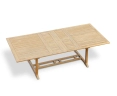 Dorchester Teak Extendable Outdoor Table, Double-Leaf – 1.8-2.4m