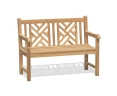 Princeton Chippendale Decorative Garden Bench – 1.2m
