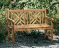 Princeton Chippendale Decorative Garden Bench – 1.2m