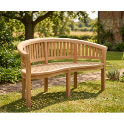 Wimbledon Teak Banana Bench