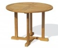 Canfield 1m Round Teak Table Set