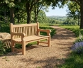 Balmoral 5ft Sturdy Teak Park Bench – 1.5m