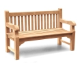Balmoral 5ft Sturdy Teak Park Bench – 1.5m