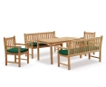 Sandringham Rectangular 1.5m Table & Windsor Benches & Chairs Set