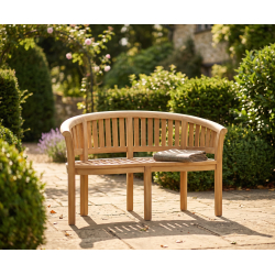Wimbledon Bijou Banana Bench, Teak