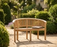 Wimbledon Bijou Banana Bench, Teak