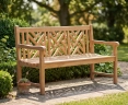 Princeton Chippendale Decorative Garden Bench – 1.5m