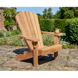 Bear Chair, Teak Adirondack Seat