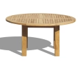 Titan 5ft Teak Round Outdoor Table – 1.5m