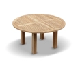 Titan 5ft Teak Round Outdoor Table – 1.5m