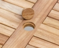 Titan 6ft Solid Teak Round Patio Table – 1.8m