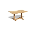 Belgrave Teak 150cm Dining Table with 150cm Stanford Bench and Armchairs