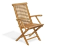 Brompton Extending Oval Table With 6 Ashdown Folding Armchairs