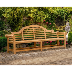 Extra-Large Teak Lutyens-Style Bench – 2.7m