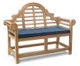 Lutyens-Style Bench, Teak – 1.35m
