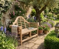 Lutyens-Style Bench, Teak – 1.35m