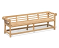 Teak Lutyens-Style Garden Bench, Low Back – 2.25m