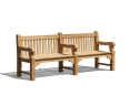 Balmoral Large Heavy-Duty Park Bench with 3 arms – 2.4m