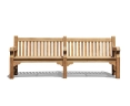 Balmoral Large Heavy-Duty Park Bench with 3 arms – 2.4m