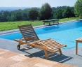 Luxury Sun Lounger, Teak
