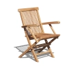 Chester Teak Low Back Folding Armchair