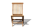 Chester Teak Low-Back Folding Garden Chair