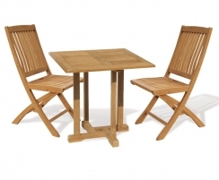 Canfield Square Table with 2 Bali Chairs Set