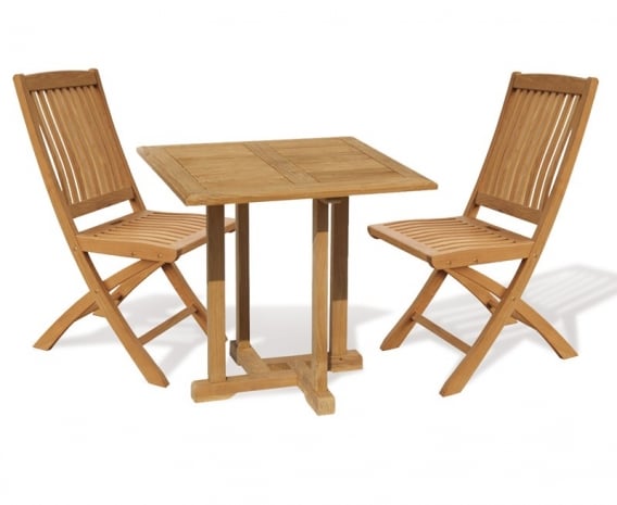 Canfield 80cm Square Table With Bali Side Chair Set Canfield Square Table With 2 Bali Chairs Set