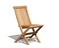 Chester Teak Low-Back Folding Garden Chair