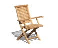 Brompton Foldable Garden Armchair, Teak wood