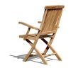 Brompton Foldable Garden Armchair, Teak wood