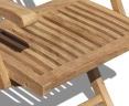 Brompton Foldable Garden Armchair, Teak wood