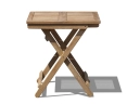 Rimini Folding Garden Table, Square, Teak – 0.7m