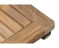 Rimini Folding Garden Table, Square, Teak – 0.7m