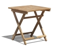 Rimini Folding Garden Table, Square, Teak – 0.7m