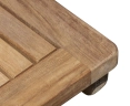 Rimini Folding Garden Table, Square, Teak – 0.7m