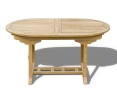 Brompton Single Leaf Extending Table and 6 Yale Teak Stacking Armchairs