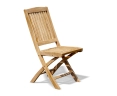Brompton Extending 1.1 x 1.8 - 2.4m Table & 8 Bali Folding Chairs Set