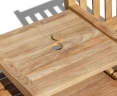Windsor Vista Teak Companion Seat, Jack and Jill Bench