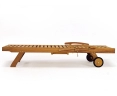 Luxury Teak Sun Lounger with arms