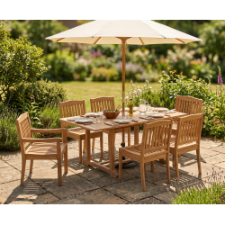Hilgrove 6 Seater Rectangular Dining Table 1.5m, Side Chairs & Armchairs