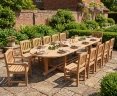 13 Piece Patio Set with Hilgrove Oval 4m Table, Side Chairs & Armchairs
