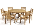 Suffolk Octagonal 1.5m Table & 6 Yale Stacking Chairs