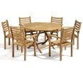 Suffolk Octagonal 1.5m Table & 6 Yale Stacking Chairs