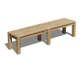 Chichester Teak Outdoor Backless Bench – 2m