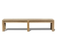 Chichester Teak Outdoor Backless Bench – 2m