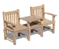 Taverners Vista Garden Love Seat, Jack and Jill Seat