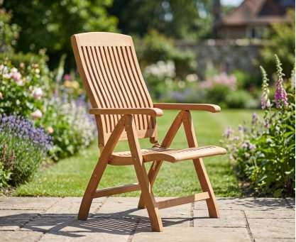 Bali Reclining Garden Chair, Teak