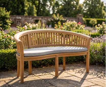Wimbledon Teak Banana Bench